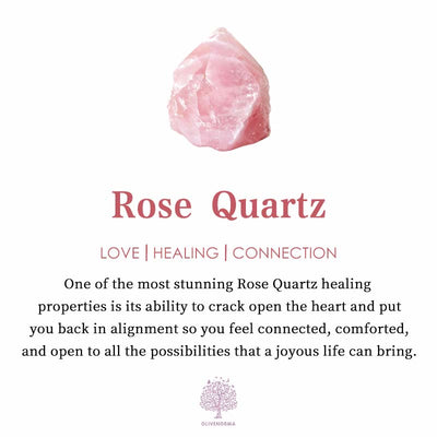 Olivenorma „Love Blooms“ Rosenquarz & Erdbeerquarz Armband