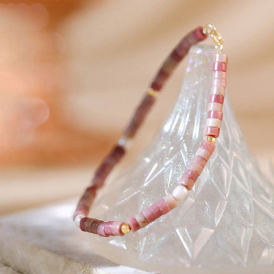 Olivenorma Armband mit Perlen aus natürlichem Rhodochrosit „Attract Love“ - image 6