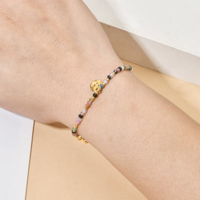 Olivenorma Fortune Biscuit Armband mit natürlichen Mini-Perlen und Edelsteinen, verstellbar - image 21