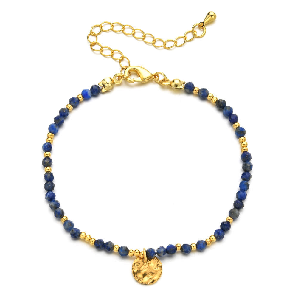 Olivenorma Fortune Biscuit Armband mit natürlichen Mini-Perlen und Edelsteinen, verstellbar - Lapislazuli - image 13