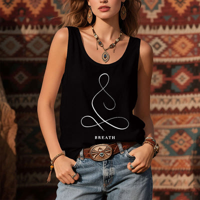 Olivenorma "CALM" & "BREATH" Yoga Tee Spirituelles Tank Top - image 16