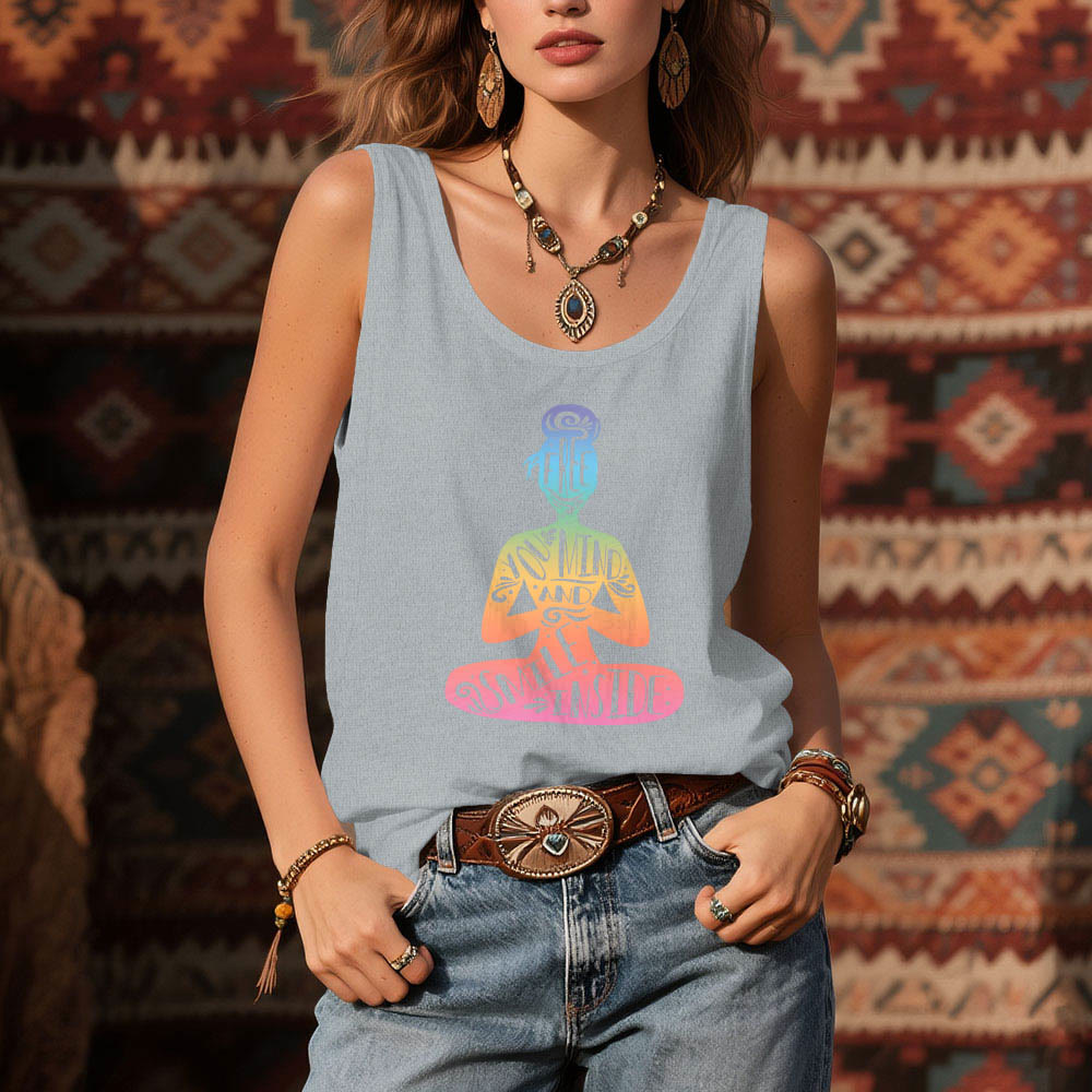 Olivenorma Chakra-Meditations-Tanktop „FREE YOUR MIND AND SMILE INSIDE“ - image 11