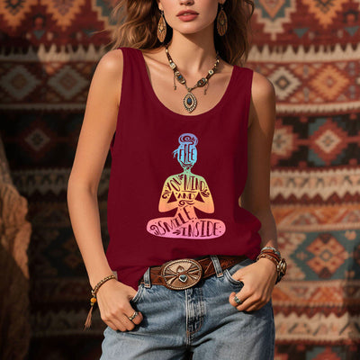 Olivenorma Chakra-Meditations-Tanktop „FREE YOUR MIND AND SMILE INSIDE“ - image 2