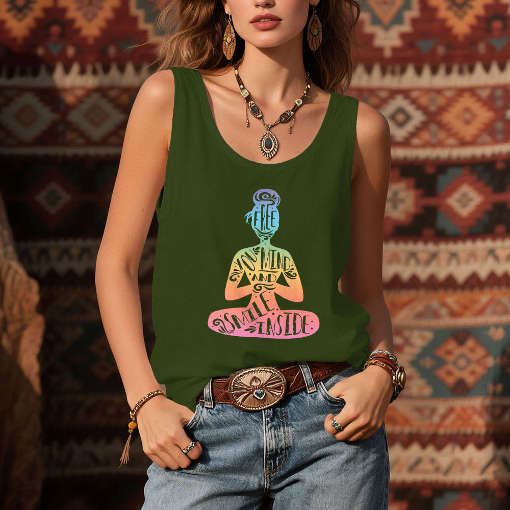 Olivenorma Chakra-Meditations-Tanktop „FREE YOUR MIND AND SMILE INSIDE“ - image 13