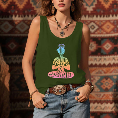 Olivenorma Chakra-Meditations-Tanktop „FREE YOUR MIND AND SMILE INSIDE“ - image 13