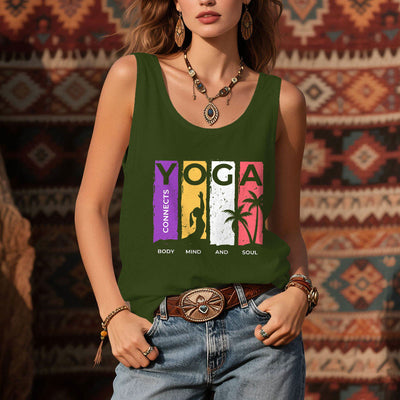Olivenorma Damen-Tanktop mit Grafik „YOGA VERBINDET KÖRPER, GEIST UND SEELE“ - image 8
