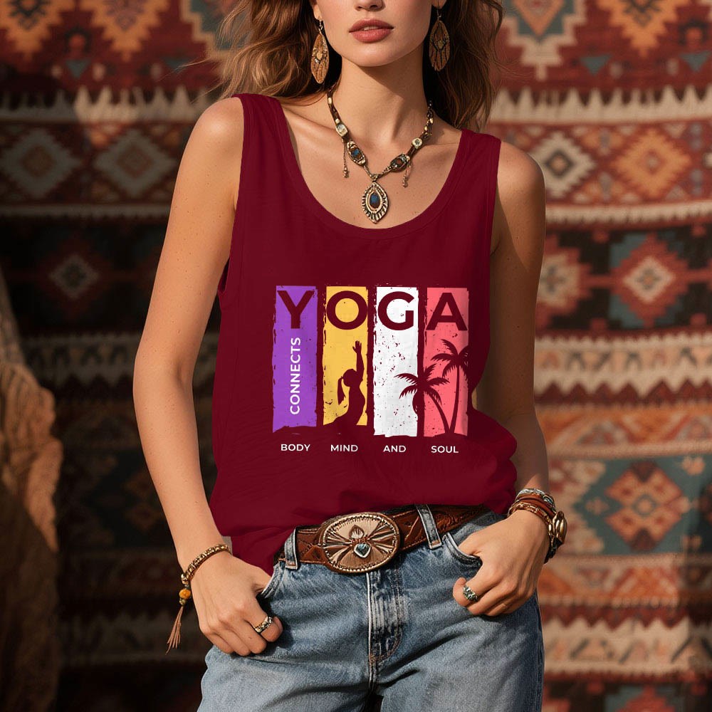 Olivenorma Damen-Tanktop mit Grafik „YOGA VERBINDET KÖRPER, GEIST UND SEELE“ - image 6