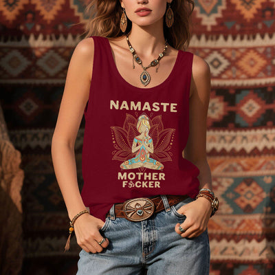 Olivenorma „NAMASTE MOTHER F*CKER“ Lotus Meditation Tank Top Spirituelles Shirt - image 11