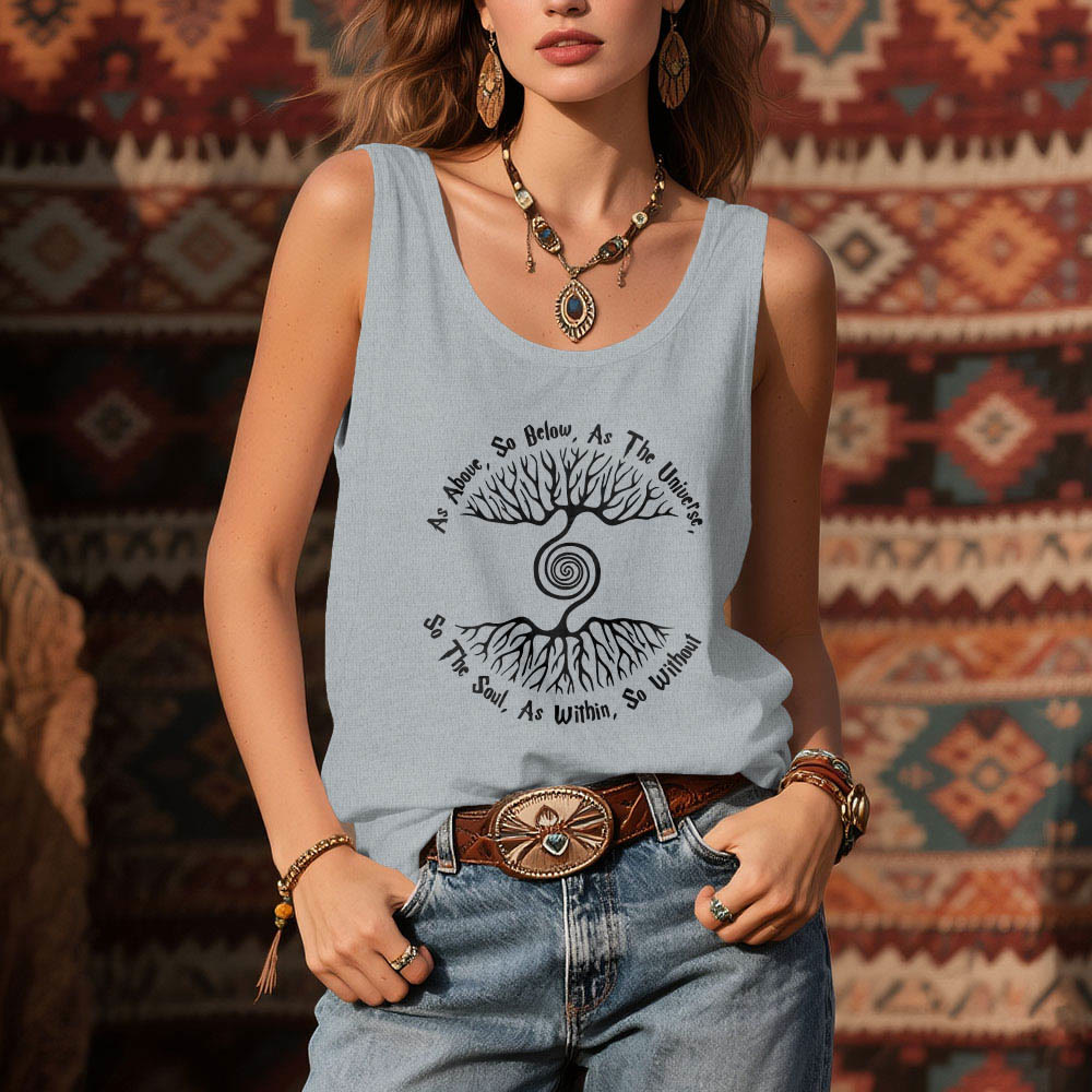 Olivenorma Damen-Shirt „As Above, So Below“ Baum des Lebens, bequemes Tanktop - image 11
