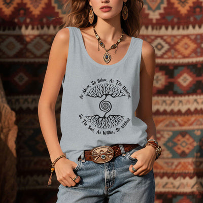 Olivenorma Damen-Shirt „As Above, So Below“ Baum des Lebens, bequemes Tanktop - image 11