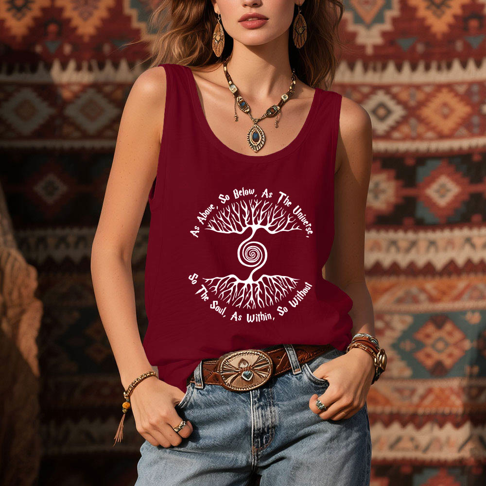 Olivenorma Damen-Shirt „As Above, So Below“ Baum des Lebens, bequemes Tanktop - image 13