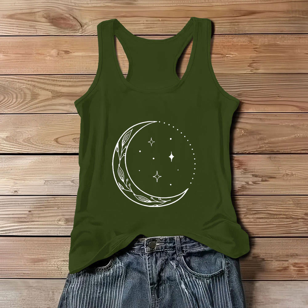Olivenorma Halbmond Sterne Himmlisches Damen Shirt Yoga Tank Top - Grün - 3XL - image 12