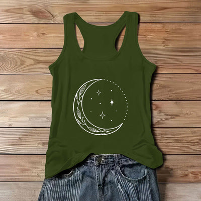 Olivenorma Halbmond Sterne Himmlisches Damen Shirt Yoga Tank Top - Grün - 3XL - image 12