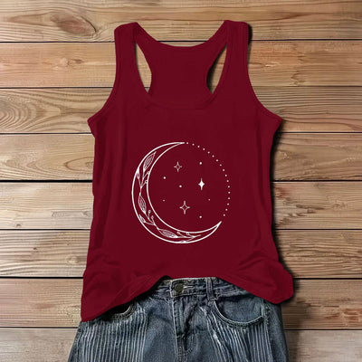 Olivenorma Halbmond Sterne Himmlisches Damen Shirt Yoga Tank Top - Rot - 3XL - image 10