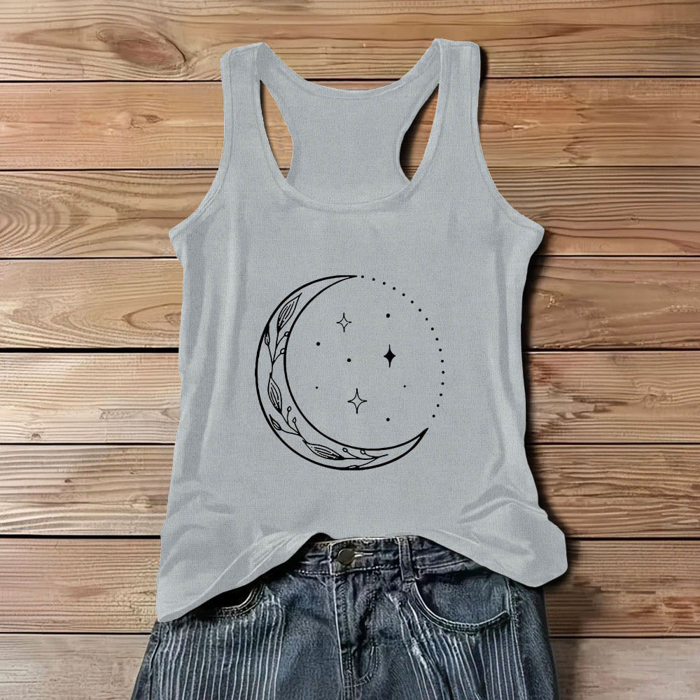 Olivenorma Halbmond Sterne Himmlisches Damen Shirt Yoga Tank Top - Grau - 3XL - image 8