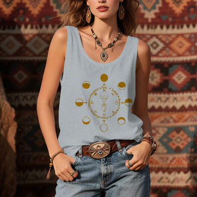 Olivenorma Rad des Jahres Mondphasen Göttin Weibliche Kraft Tank Top - image 8