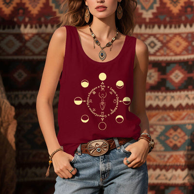 Olivenorma Rad des Jahres Mondphasen Göttin Weibliche Kraft Tank Top - image 10