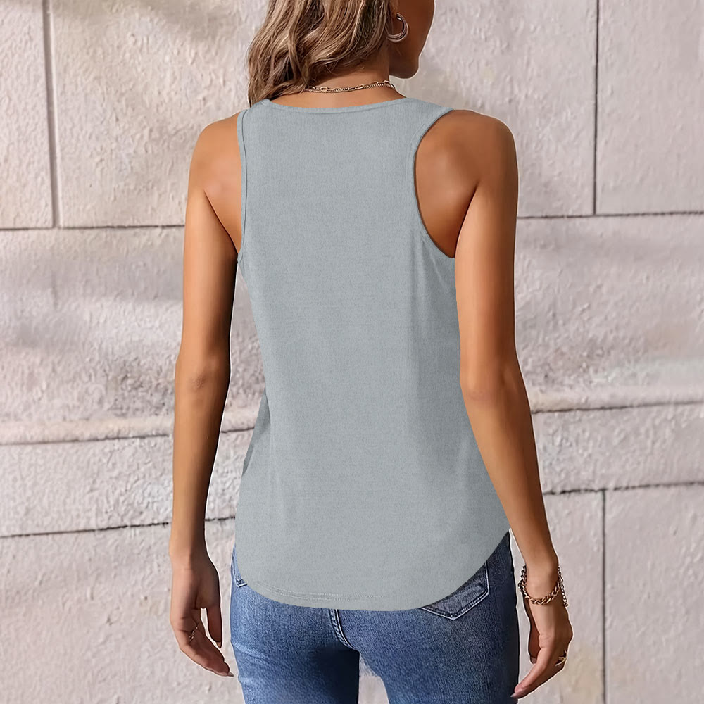 Olivenorma Schwarz-Weiß Yin-Yang Katze Philosophie Tank Top Shirt - image 3