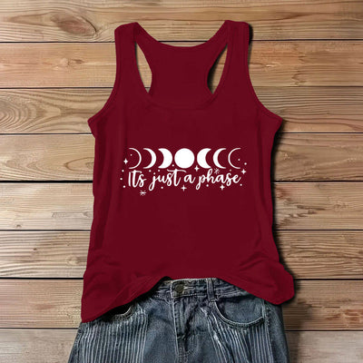 Olivenorma „Es ist nur eine Phase“ Positive Gedanken Weiches Komfort-Tank-T-Shirt - Rot - 3XL - image 10