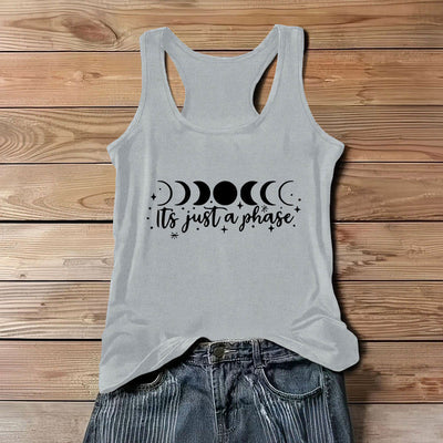 Olivenorma „Es ist nur eine Phase“ Positive Gedanken Weiches Komfort-Tank-T-Shirt - Grau - 3XL - image 8