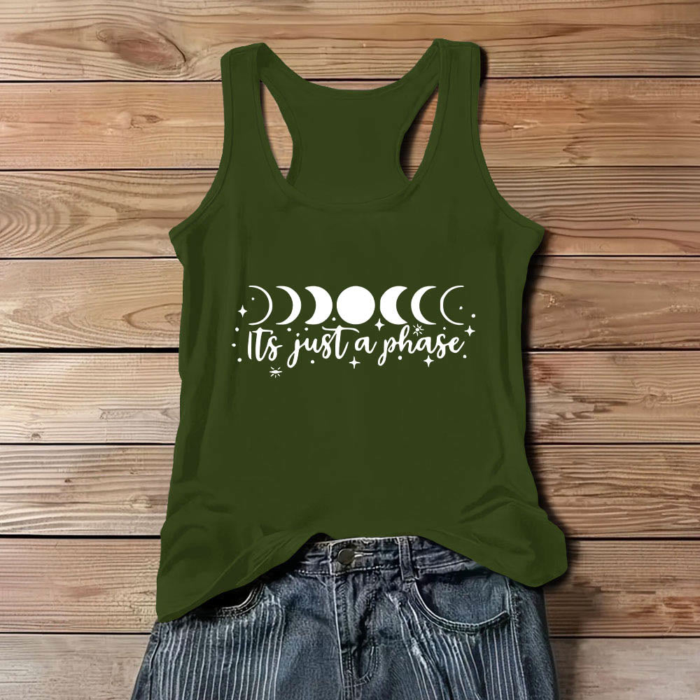 Olivenorma „Es ist nur eine Phase“ Positive Gedanken Weiches Komfort-Tank-T-Shirt - Grün - 3XL - image 12