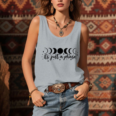 Olivenorma „Es ist nur eine Phase“ Positive Gedanken Weiches Komfort-Tank-T-Shirt - image 9