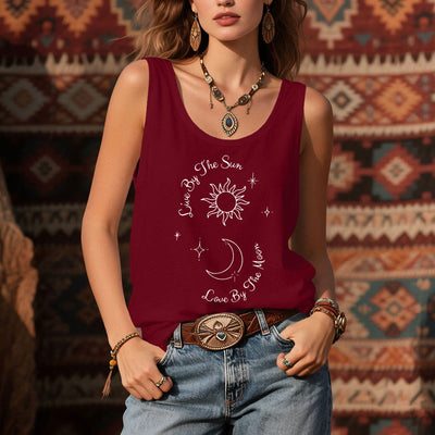 Olivenorma „Live By The Sun, Love By Moon“ Komfort-Tanktop „Mond und Sonne“ - image 13