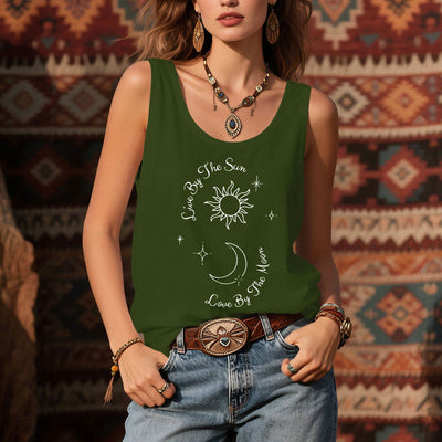 Olivenorma „Live By The Sun, Love By Moon“ Komfort-Tanktop „Mond und Sonne“ - image 2