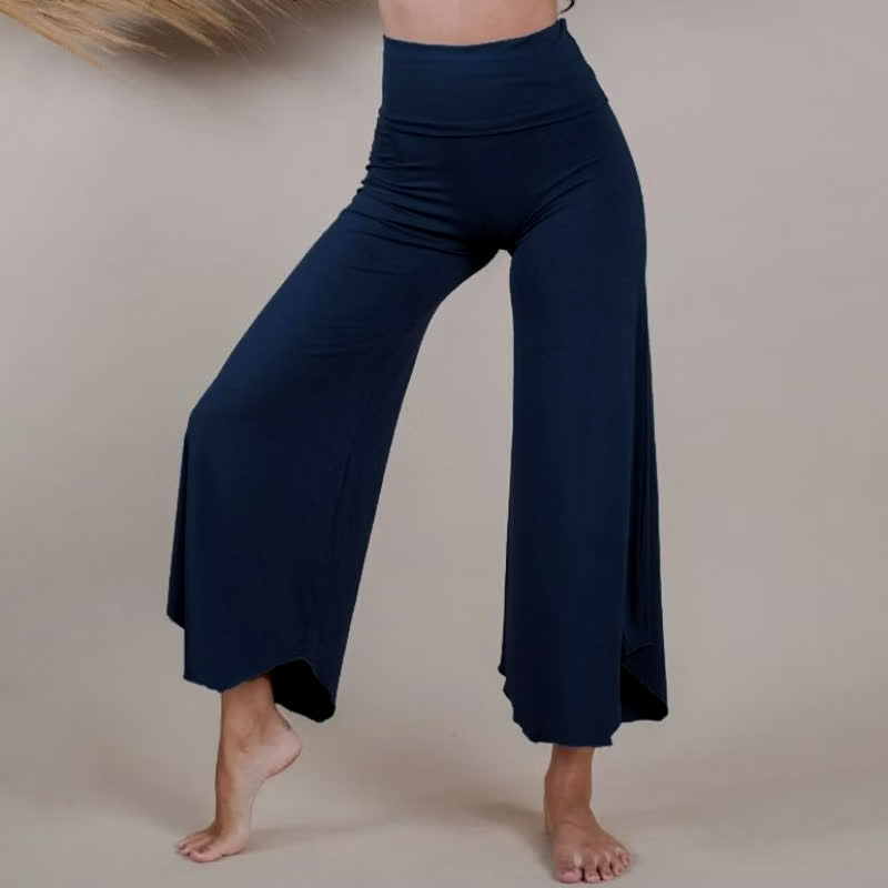 Olivenorma – Kurze Yoga-Schlaghose mit hoher Taille - image 20