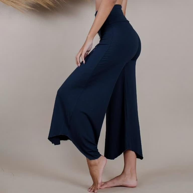 Olivenorma – Kurze Yoga-Schlaghose mit hoher Taille - image 21