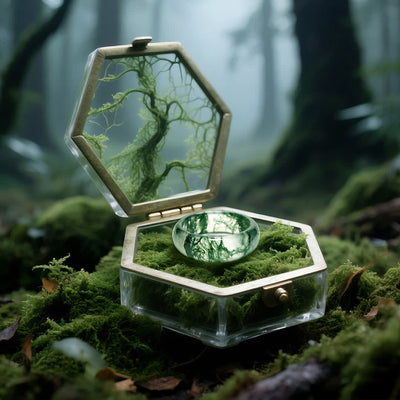 Olivenorma„Whispers of the Grove“ Moosachat-Ring - image 3