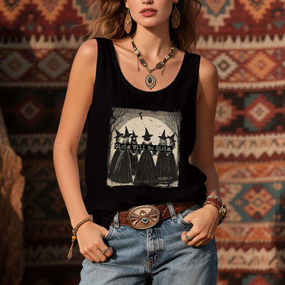 Olivenorma "GIRLS WILL HELP GIRLS" Mädchen Power Hexen Spirituelles ärmelloses T-Shirt - image 6