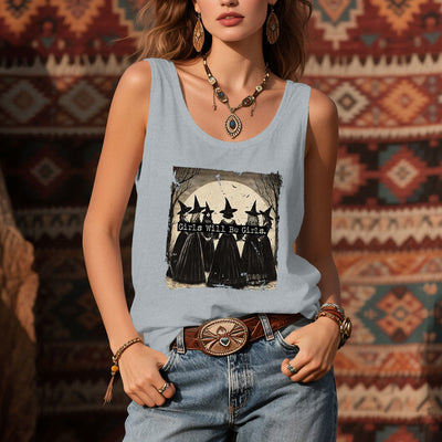 Olivenorma "GIRLS WILL HELP GIRLS" Mädchen Power Hexen Spirituelles ärmelloses T-Shirt - image 10