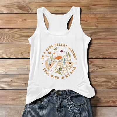 Olivenorma Sommer-T-Shirt für Damen, lässig, Rundhalsausschnitt, ärmellos, Tanktop - Weiß - 3XL - image 7