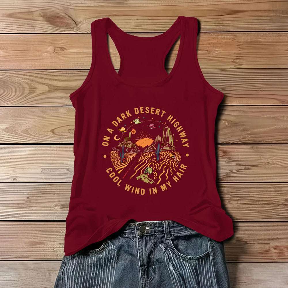 Olivenorma Sommer-T-Shirt für Damen, lässig, Rundhalsausschnitt, ärmellos, Tanktop - Rot - 3XL - image 1