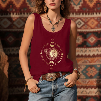 Olivenorma Moom Phase Damen Tanktop mit U-Ausschnitt, normale Passform, T-Shirt - image 10