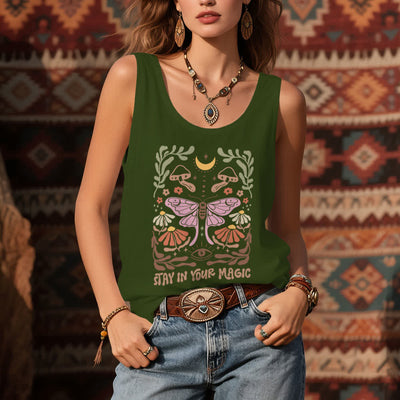 Olivenorma Comfort Colors Luna Moth Tanktop - image 10