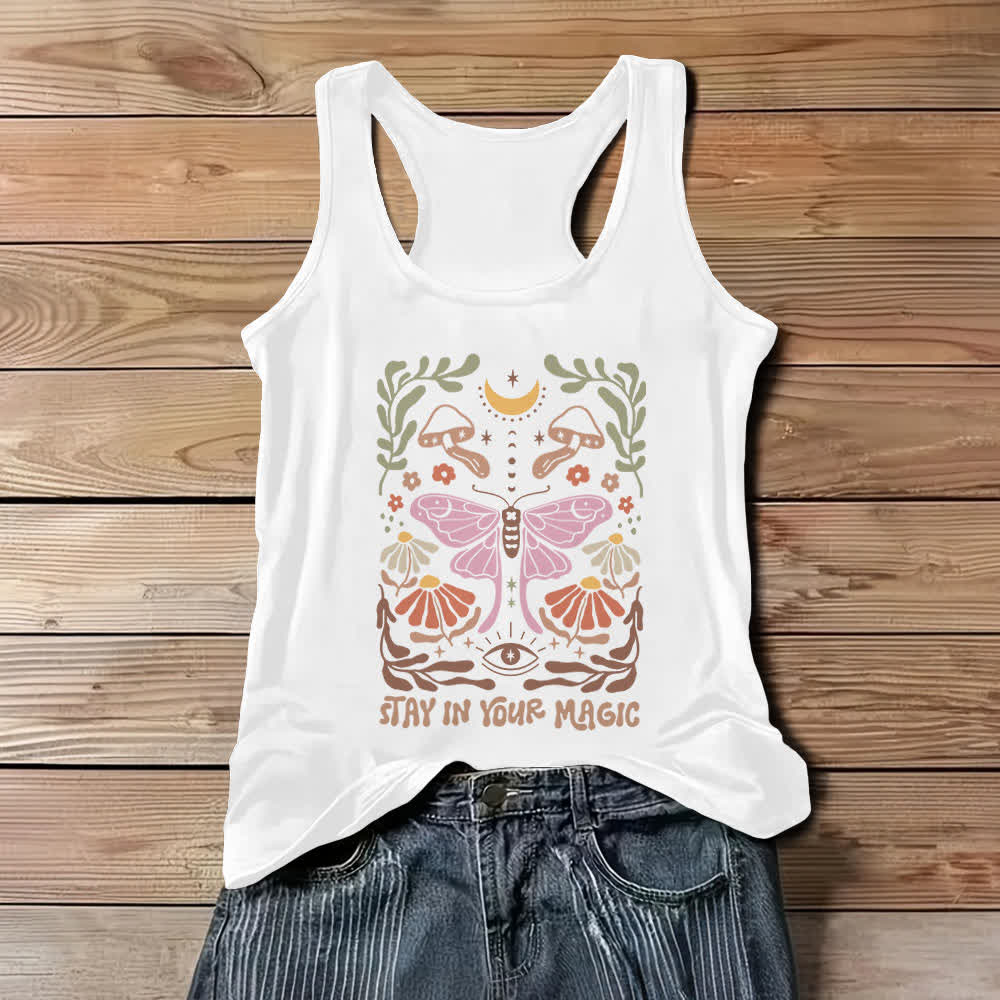 Olivenorma Comfort Colors Luna Moth Tanktop - Weiß - 3XL - image 3