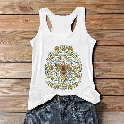 Olivenorma Cottagecore Be Folk Art Tank Top - Weiß - 3XL - image 1