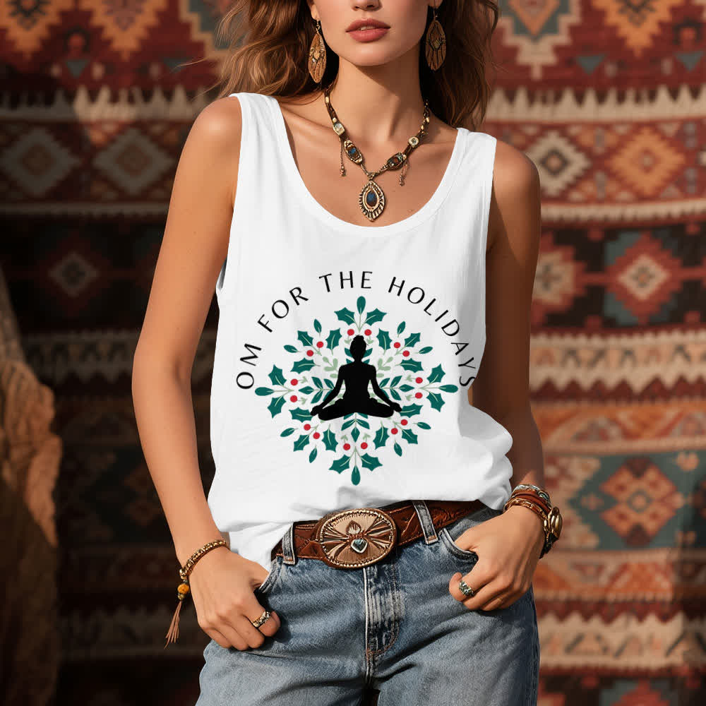 Olivenorma Om für die Feiertage Workout Tank Top - image 2