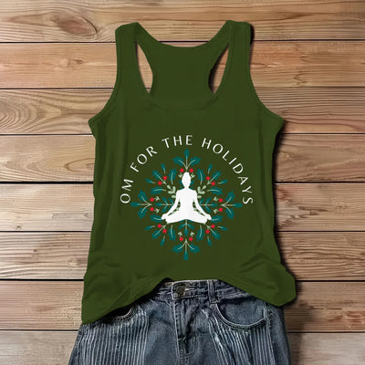 Olivenorma Om für die Feiertage Workout Tank Top - Grün - 3XL - image 9