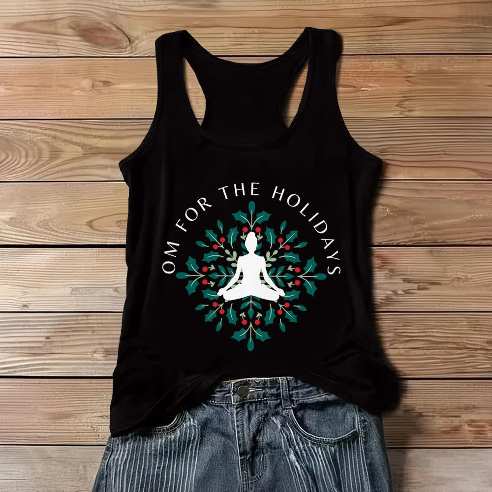 Olivenorma Om für die Feiertage Workout Tank Top - Schwarz - 3XL - image 3