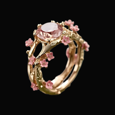Olivenorma Enchanted Sakura Grove Rosenquarz Ring - image 6