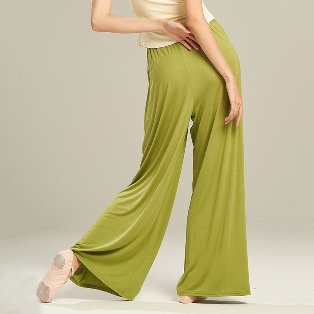 Olivenorma Modal Bequeme Drape Yoga Dance Gerade Hose - Avocadogrün - 2XL - image 1