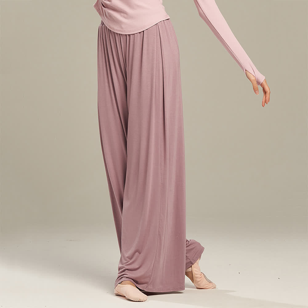 Olivenorma Modal Bequeme Drape Yoga Dance Gerade Hose - image 12