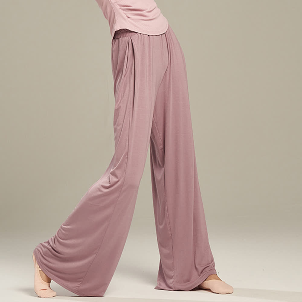 Olivenorma Modal Bequeme Drape Yoga Dance Gerade Hose - image 10