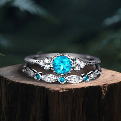 Olivenorma Nemesis Duo Ring - Aquamarin - US 10 - image 7