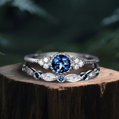Olivenorma Nemesis Duo Ring - Saphir - US 10 - image 8