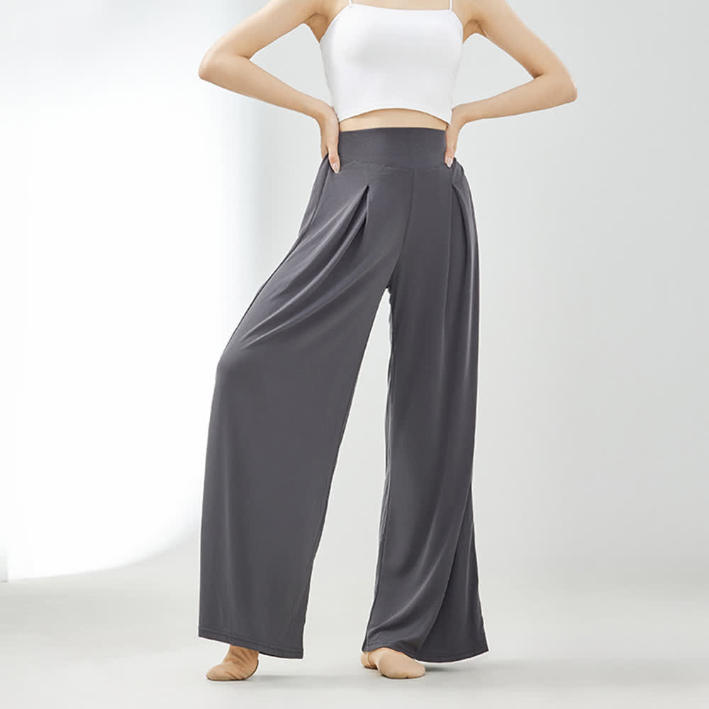 Olivenorma Cuprammonium Rayon Drape Yoga Dance Wide-Leg-Hose - image 4