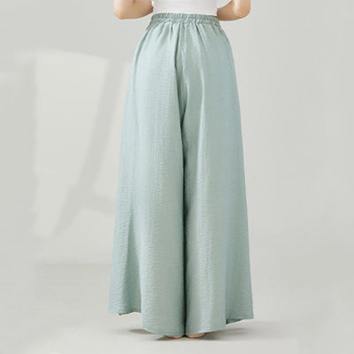 Olivenorma – Drapierte Yoga-Hose aus Viskose mit weitem Bein - image 11